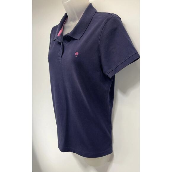 LILLY PULITZER Girls Blue Pima Cotton Short Sleeved Resort Fit Polo Shirt XL - Picture 3 of 7